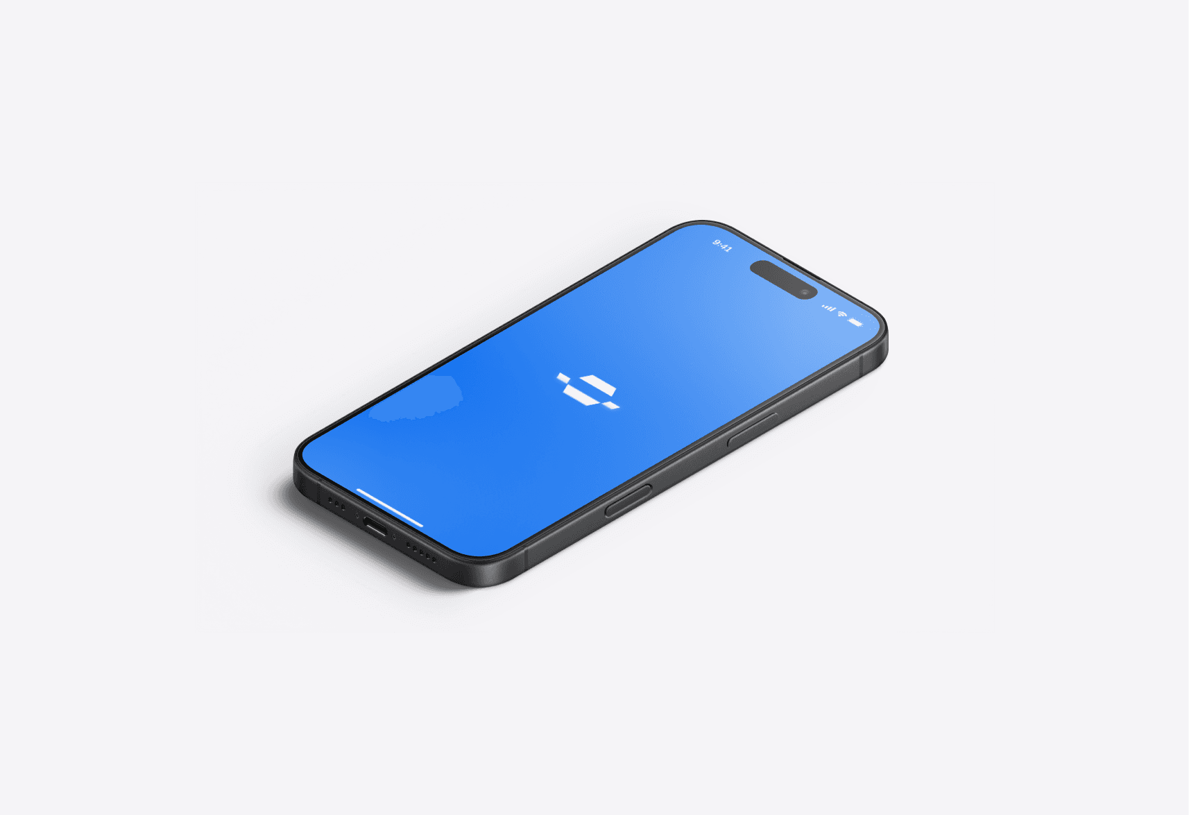 Woman wears a blue coat in a blue environment.